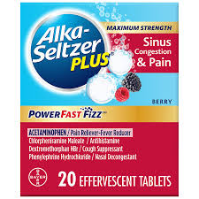 Heartburn symptoms occasionally occur during pregnancy. Alka Seltzer Plus Maximum Strength Sinus Congestion Pain Powerfast Fizz Effervescent Tablets Walgreens