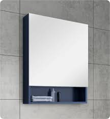 The fresca hartford black transitional bathroom mirror has a simple rectangular silhouette that adds an airy elegance to any space. Fresca Fmc6124rbl 24 Blue Bathroom Medicine Cabinet With Small Bottom Shelf