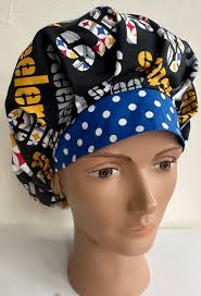 Steelers Bouffant Scrub Hat