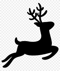 Download Reindeer Silhouette White Tailed Deer Clip Art Reindeer Svg Files Free Free Transparent Png Clipart Images Download