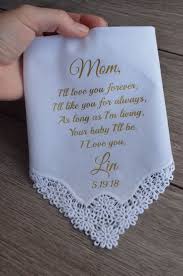 Wedding Keepsake Mother Of The Bride Gift Ladies Handkerchiefs Etsy Wedding Day Gifts Bride Gifts Wedding Keepsakes