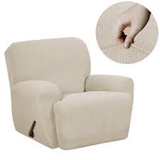 Maytex Reeves Stretch Recliner Chair Cover With Side Pocket Furniture Covers Slipcovers Best Recliner Chair Recliner Chair Covers