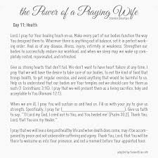 The Power Of A Praying Wife Day 11 Stormie Omartian Praying Wife Prayer For Husband Prayer For Wife