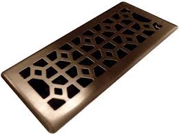 Modern Homes 4x10 Designer Abstract Bronze Floor Register Floor Registers Bronze Flooring