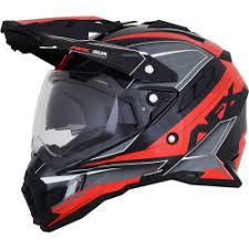 Helmet Afx Fx 41ds Dual Sport Eiger Black Red