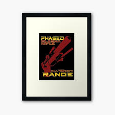 In aliens, another cameron film, phased plasma pulse rifle is a weapon that the excitable private william hudson (played by bill. Terminator Framed Art Print By Kalkler Redbubble