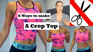 The unfinished hem will make your piece look rugged and edgy. How To Make A Cropped Top Without Any Cutting 6 Different Ways Youtube