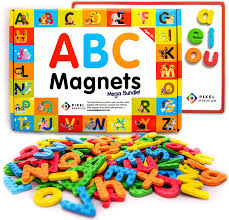 We offer you a large collection of coloring pictures with the letters of the english alphabet. Amazon Com Pixel Premium Magnetic Letters For Kids 142 Abc Alphabet Magnets For Preschool Toddlers Letter Magnets With White Magnetic Board Educational Fridge Magnets For Kids Refrigerator Or Classroom Kitchen Dining