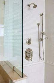 How To Use A Tile Border To Dress Up Your Shower Tile Tile Bathroom White Subway Tile Bathroom White Bathroom Tiles