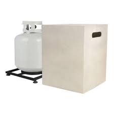 Real Flame Mezzo 20 Lb Propane Tank Cover In Antique White 670 Aw The Home Depot Propane Tank Cover Propane Tank Real Flame