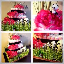Baby Shower Diaper Cake Panda Theme Panda Baby Showers Unique Baby Shower Baby Shower