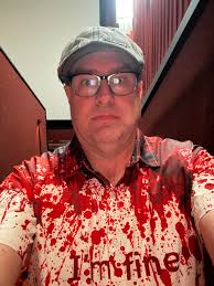 No poster at my local Cinemark, but I dressed appropriately for The Monkey.  Can't look any worse going out than I did coming in.