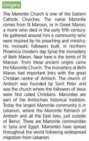 Origin Of The Maronite Church Maronite Church Early Christian Catholic Church