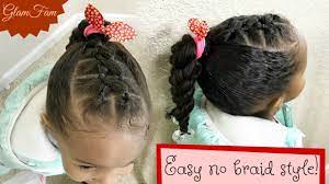 Some of us just want a simpler approach to hairstyling. Easy Kids Hairstyle With No Braids Braidless Kids Styles Youtube
