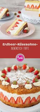 Dieser Kuchen Ist Eine Kreuzung Aus Bienenstich Kasecreme Und Erdbeerkuchen Ein Erdbeertorte Rezept Bienenstich Torte Bienenstich