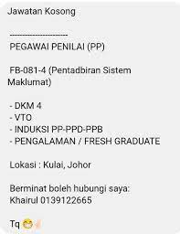 Get the latest job vacancies information based on the position level. Kerja Kosong Sekitar Kulaijaya Posts Facebook