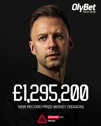 A record-breaking, history-making season! 👑 Judd Trump has now earned more  prize money in an individual season than any other player, beating Ronnie  O'Sullivan's record from 2023/24. It's JANUARY! 🤯 #TheMasters