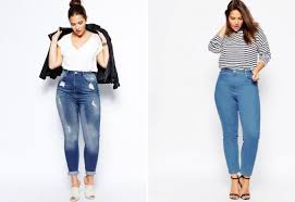 Seluar jeans yang sesuai untuk paha besar. Seluar Jeans Wanita Yang Bergaya Dengan Pinggang Tinggi Lurus Teman Lelaki Kulit Berwarna Pisang Suar Lebar Hitam Biru