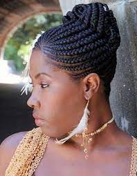 Cornrow Braids Updo For Black Women Style In Hair Braided Hairstyles Updo Hair Styles Cornrow Hairstyles