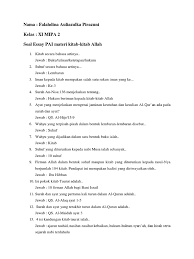 Soal essay tentang rukun islam. Soal Essay