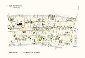 map illustration for eslite underground 誠品r79 中山遊逛地圖 on behance illustrated map underground illustration map
