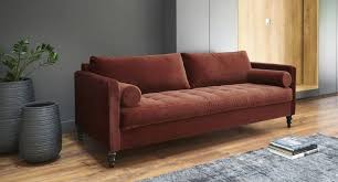 Canape 3 Places Malik En Velours Terracotta Canape Maisons Du Monde Iziva Com Canape Maison Du Monde Canape 3 Places Canape D Angle Cuir