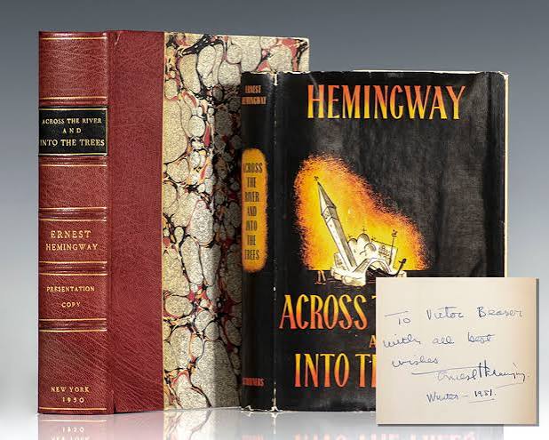 Across the River and Into the Trees First Edition Ernest Hemingway