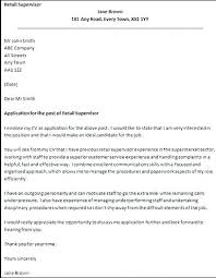 Retail Supervisor Cover Letter Sample Retail Assistant Cover Letter ...