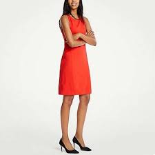 As you go from the office, to dinner, to rooftop libations, you do so in style with this burgundy dress! Thursday S Workwear Report Ponte Knit Pocket Shift Dress Corporette Com