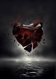 Background Black And Red Broken Heart Digital Art Inspiration Series 12 Broken Heart Art Broken Heart Pictures Heart Artwork