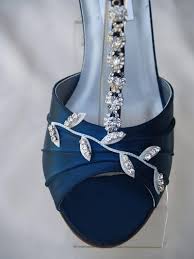 Blue Wedding Shoes Navy Blue With Silver Swarovski Crystals Etsy Navy Blue Wedding Shoes Navy Wedding Shoes Blue Wedding Shoes