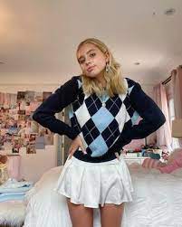 Trendy 2020 preppy outfits| styling tennis skirts, argyle and sweater vests. Every Way You Can Style A Tennis Skirt This Season Girlslife