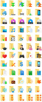 Everyday10 Folder Icons 60 Professional Windows 10 Style Icons For Everyday Use