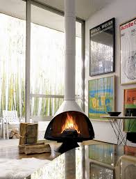 Traditional style gas fireplace inserts. Hail The Queen Of Hygge The Midcentury Modern Freestanding Fireplace Ashley Claire Real Estate Benchmark Realty