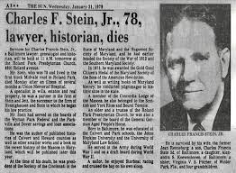 Charles Francis Stein Jr. (1900-1979)