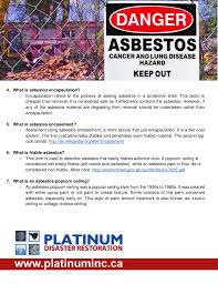 It dries to a red color that is easily identified by fire marshals. Asbestos Removal And Abatement Calgary Alberta Canada