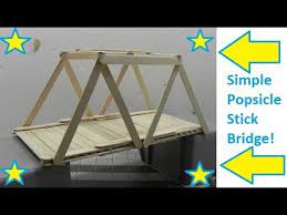 How To Make A Popsicle Stick Bridge - Youtube