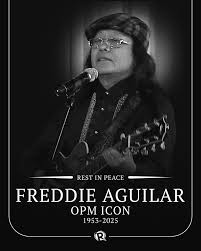 Rappler | REST IN PEACE. Filipino folk artist Freddie Aguilar, renowned for his song “Anak” and his rendition of “Bayan Ko,” died on Tuesday, May... | Instagram