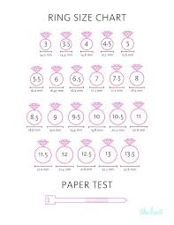 ring size chart how to measure ring size measure ring