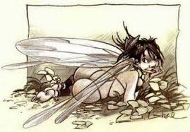 Tinkerbell Drawn By Loisel For One Of The Peter Pan Comics Dark Art Drawings Pop Art Drawing Fairy Artwork