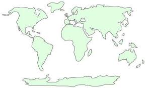 So würden die neuen weltkarten aussehen mit einem 8. Umrisse Kontinente