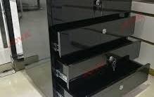 Retail portable makeup display stands black floor stand