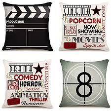 A striking industrial kitchen, utility room and cinema room bar for a newly built home in buckinghamshire. Amazon Com Yoenyy Movie Theater Cinema Personalized Home Decor Design Throw Pillow Cover Pillow Case 18 X 18 Inch Polyester Linen For Sofa Set Of 4 Home Kitchen