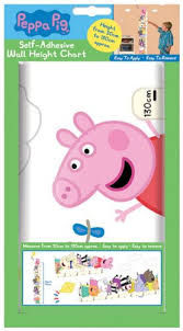 peppa pig wall height chart sticker decoration buy online