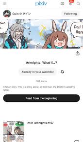 So I found this webcomic fan series about arknights , I never played the  game so I don't how much it diverges from canon but I found it super cute :  rarknights