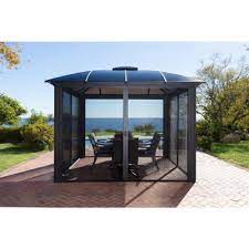 Set up with solo latch is fast and easy. 12x12 Gazebos Shade Structures The Home Depot