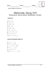 Dieses unterrichtsmaterial bietet einfache übungen zur division bis 1000 projekt zum thema gesund leben. Klassenarbeiten Und Ubungsblatter Mathematik Gymnasium Klasse 5 Kostenlos Zum Ausdrucken