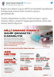 Erdoğan, kıbrıs'ta çözümsüzlüğün bedelini artık hiç kimse türk tarafına ödetemez.kıbrıs'ta bir çözüm aranıyorsa bunun ham hayaller değil, sahadaki gerçekler üzerinde inşa edilmesi şarttır ifadelerini sözlerine ekledi. Cumhurbaskani Erdogan Dan Kktc Sulamalari Iletim Tuneli Projesine Iliskin Paylasim