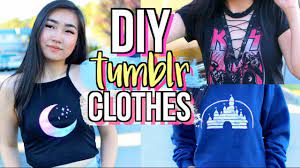 Diy tumblr shirts without using transfer paper! Diy Tumblr Clothes Without Transfer Paper Part 2 Jenerationdiy Youtube Diy Summer Clothes Tumblr Outfits Diy Clothes Videos