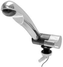 Cold only tap with microswitch, fold flat, 33mm hole required, 38mm mounting area, finished in chrome on the body and handle, with a smart toggle tap control, black water sparkler. Armaturen Fur Wohnmobil Wohnwagen Camping Wagner
